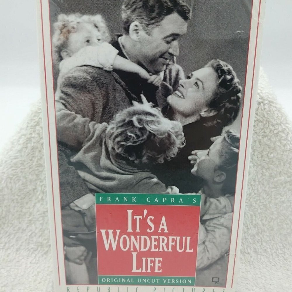 It's a Wonderful Life VHS James Stewart Christmas Angels Holiday SEALED NEW